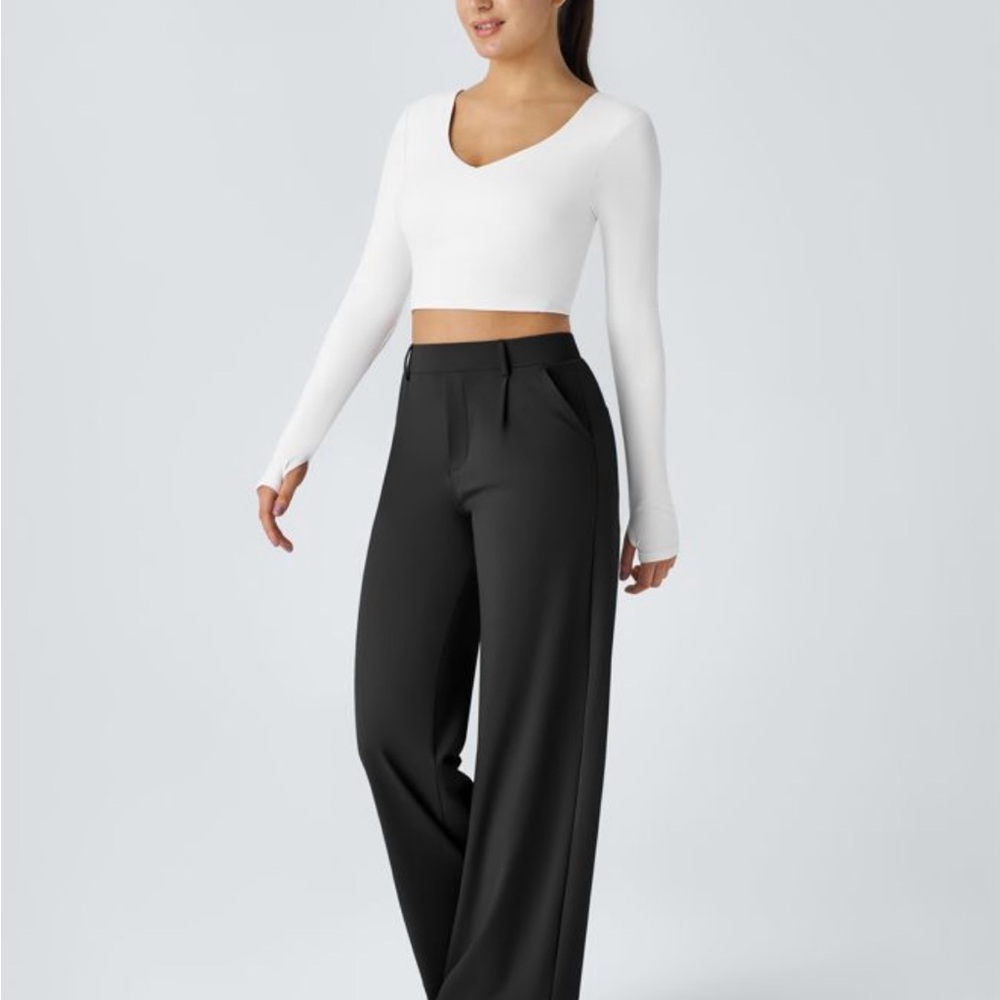 Halara Flex™ High Waisted Pocket Straight Leg Work Pants